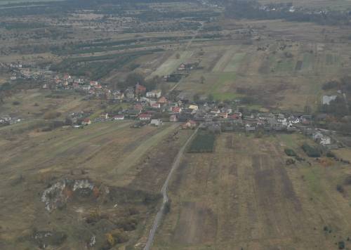 Miejscowość Sygontka z lotu ptaka (Fot. W. Skalik).