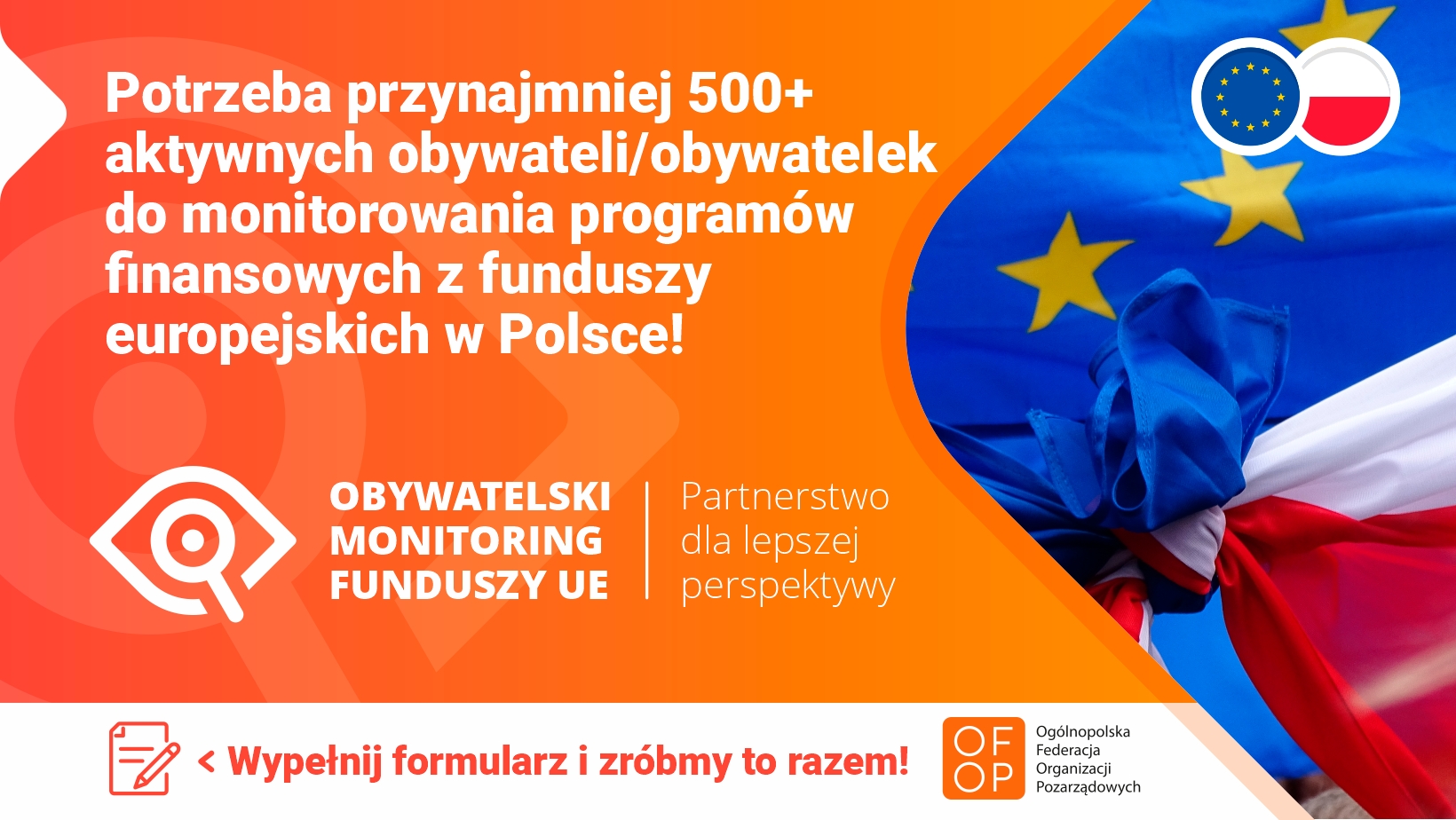 Grafika Monitorowanie programów finansowych z funduszy europejskich w Polsce.