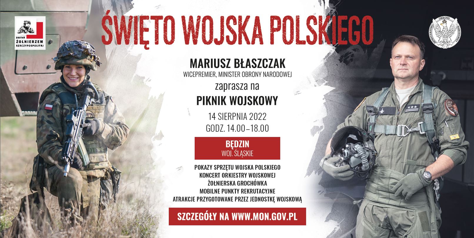 Plakat promujący Święto Wojska Polskiego